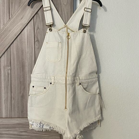 NWOT free people sunkissed shortall in off-white 8 - Picture 3 of 6